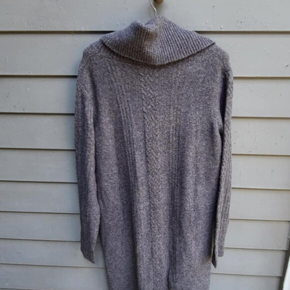 Modcloth Charcoal Gray Cowl Neck Sweater Dress size XL NWOT! - Picture 4 of 7